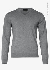 Brighton V-Neck Men - Grey Melange